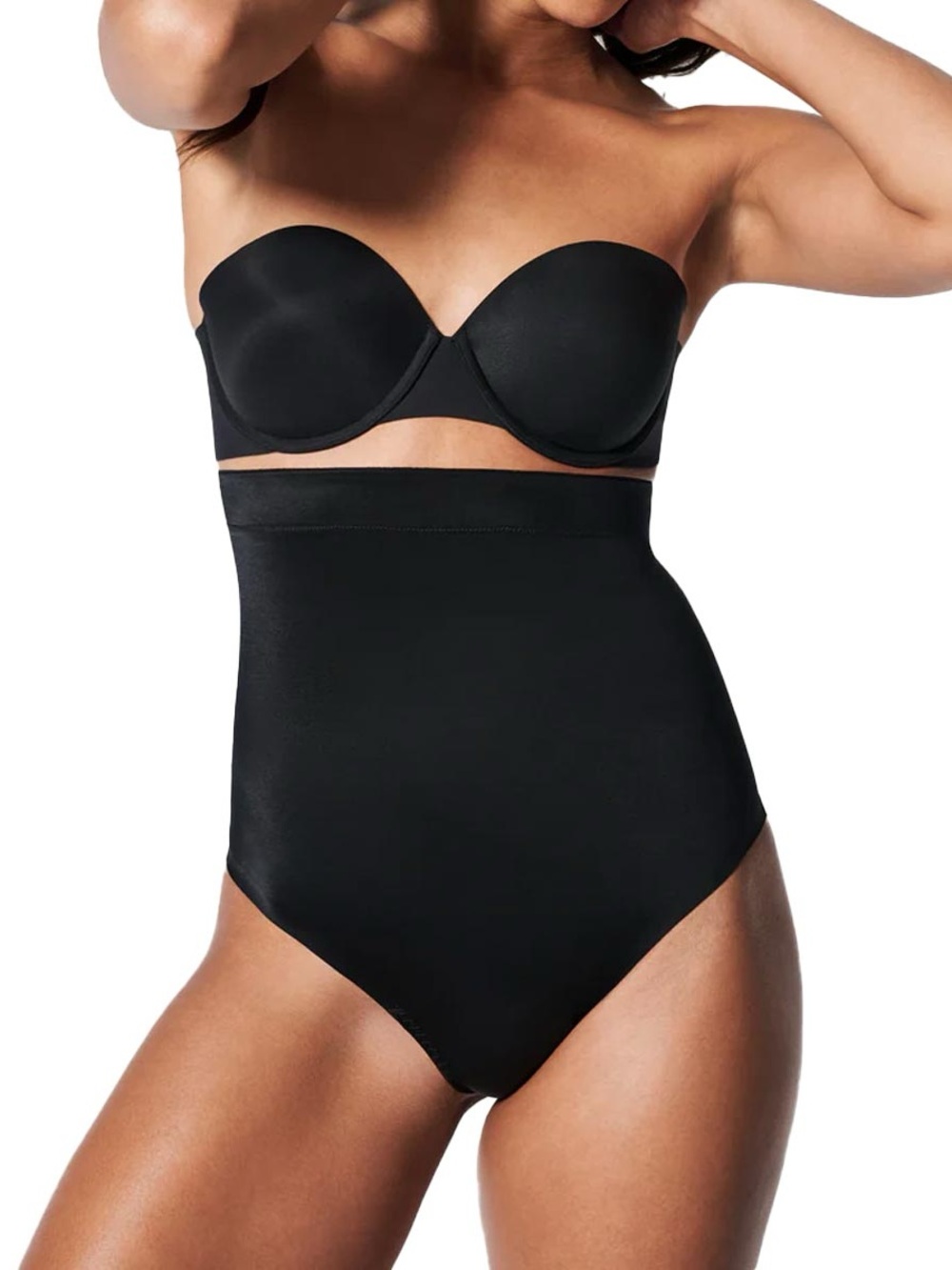 Spanx Suit Your Fancy High Waist Thong Very Black XL NWT Shapewear